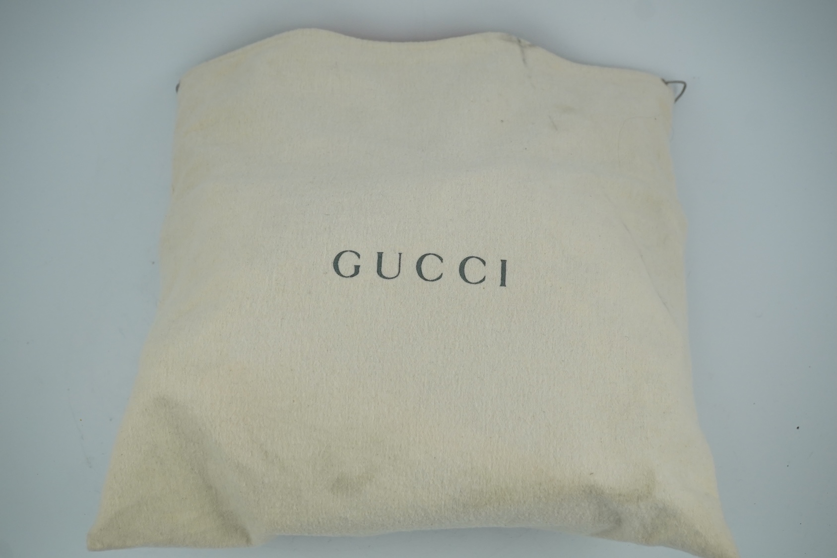 A Gucci flora canvas horse-bit hobo bag with dust bag